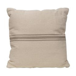 Gray Stripe Grain Sack Pillow