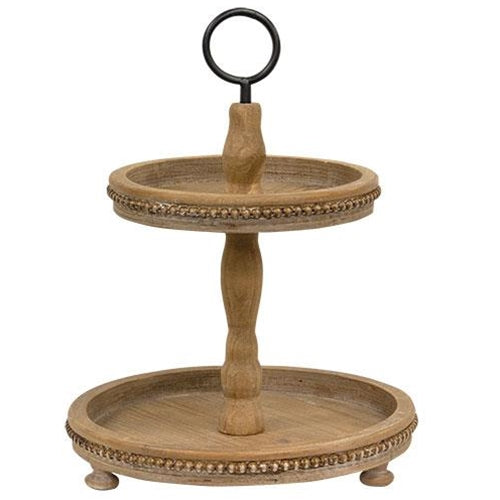 Eliza Two Tier Tray - Natural