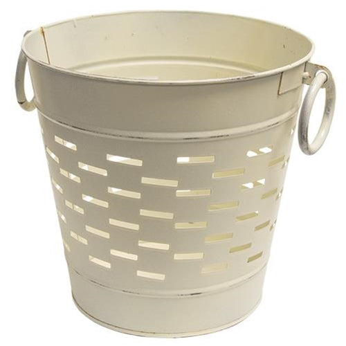 Farmhouse White Olive Bucket