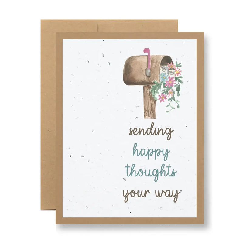 Plantable Card- Sending Happy Thoughts