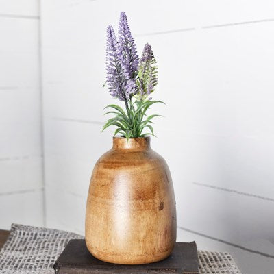 7.05" WOOD VASE