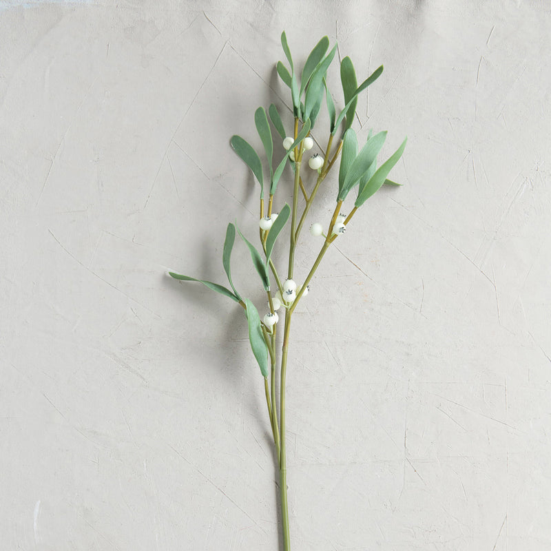 Faux Mistletoe Branch