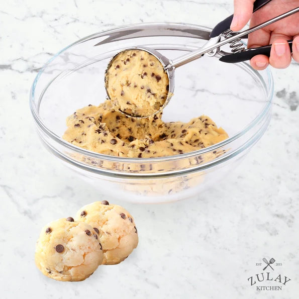 Cookie Dough Scooper & Ice Cream Scoop with Trigger Release
