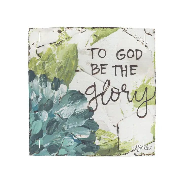 "To God Be The Glory" Square Pillow Swap