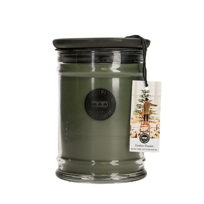 18OZ LARGE JAR CANDLE-FESTIVE FRASIER