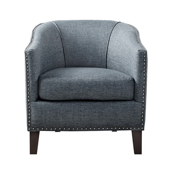 Fremont Barrel Arm Chair-Slate Blue