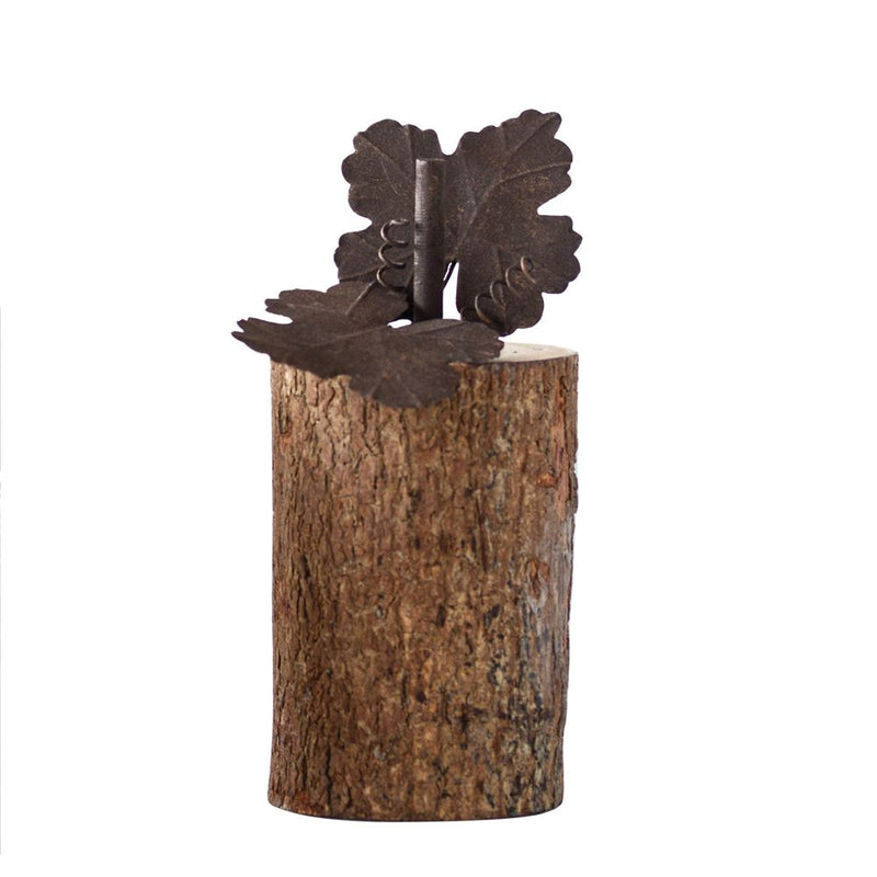 Acacia Wood Stump Pumpkin
