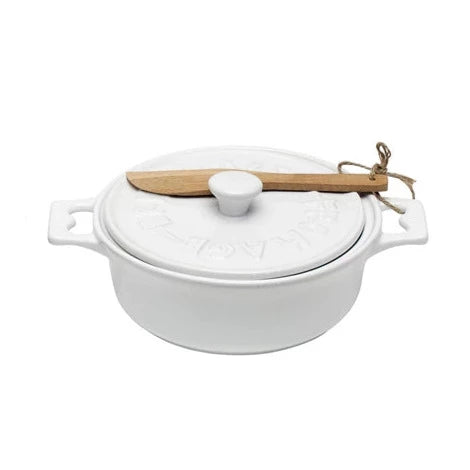 Stoneware Brie Baker Set