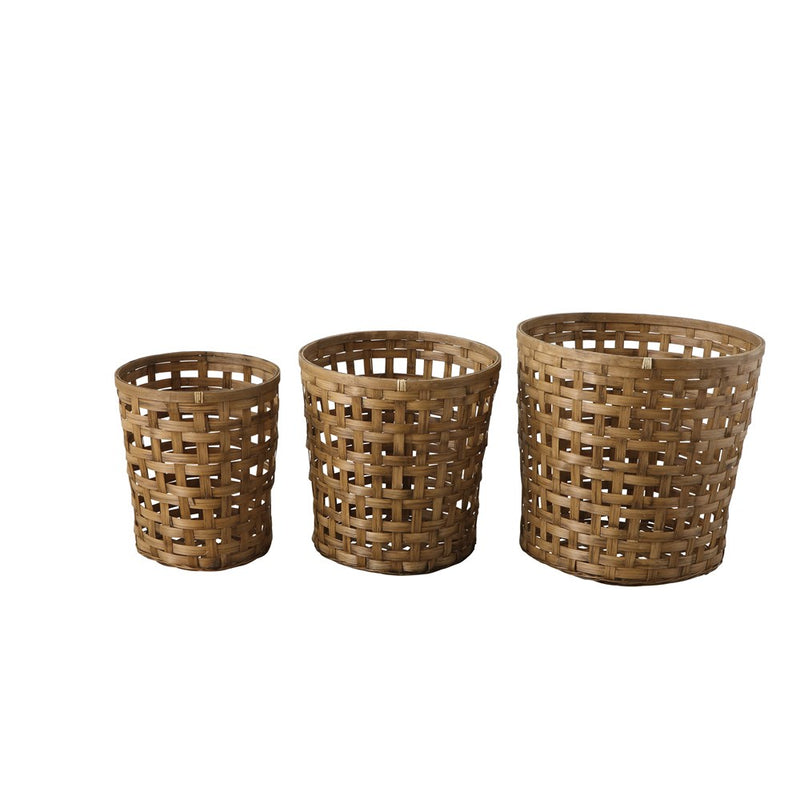 Woven Bamboo Bushel Baskets