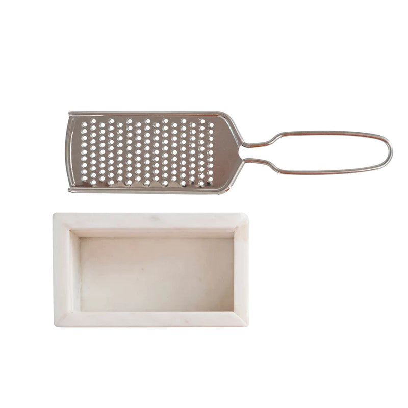 Marble and Stainless Steel Grater