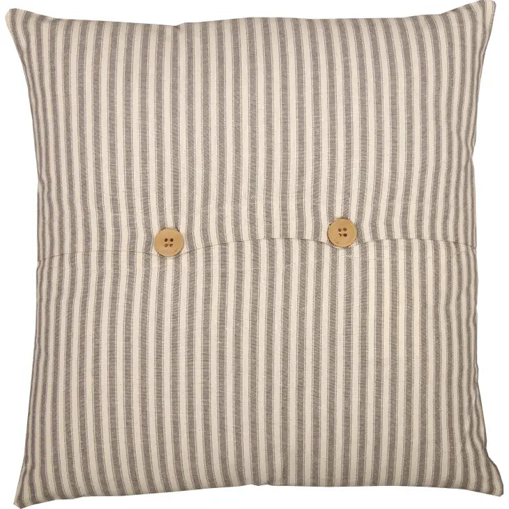18x18 Grace Ticking Stripe Pillow