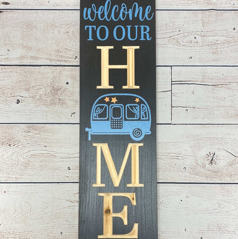 Welcome To Our Camper Wood Sign