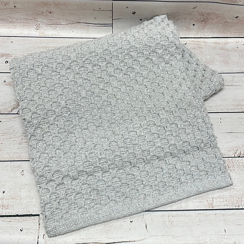 Solid Gray Cottage Weave Runner