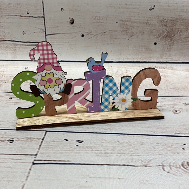 Wooden Spring Gnome