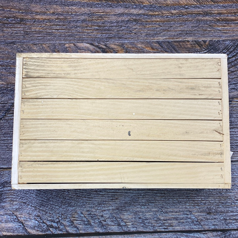 Half Bushel Lathe Crate w/ Handle