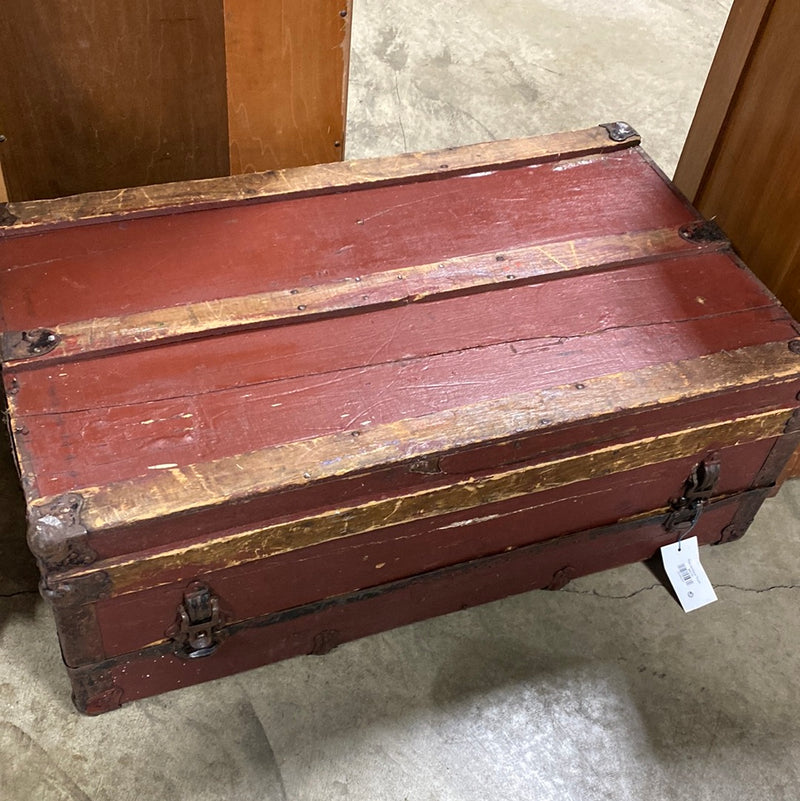 Red Antique Trunk