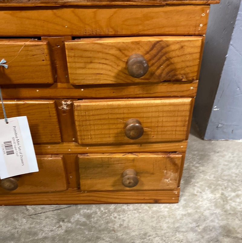 Primitive Mini Set of Drawers
