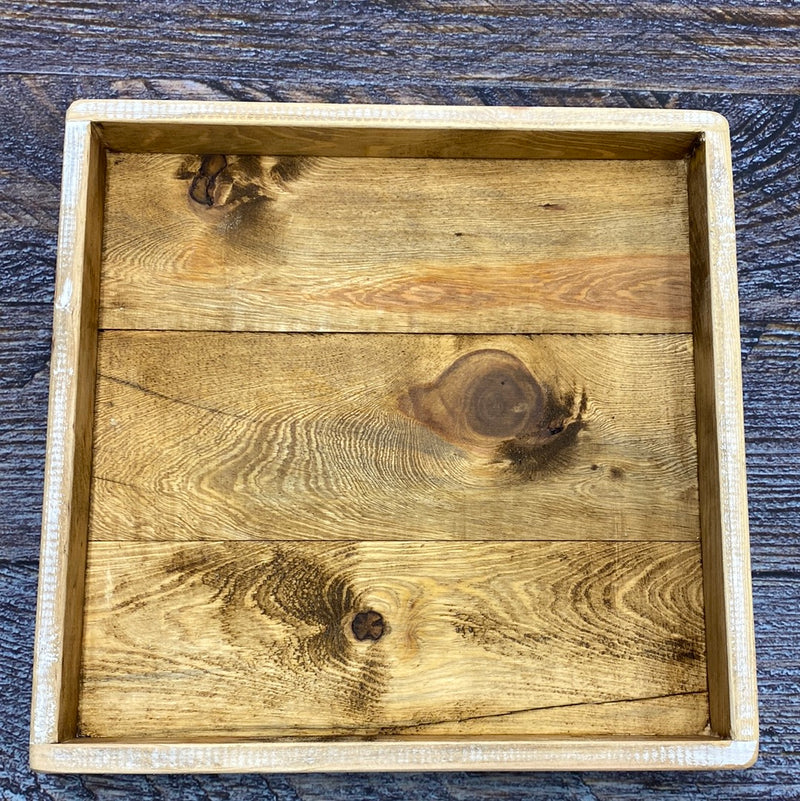 Wooden Tray / Riser - White Wash
