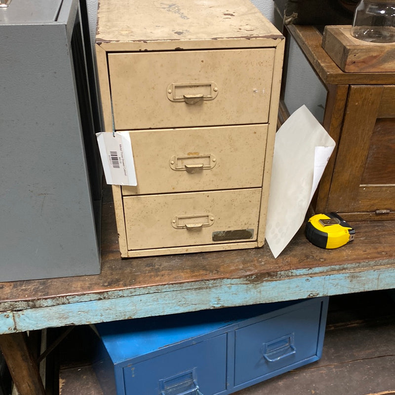 Metal Three Drawer Cabinet