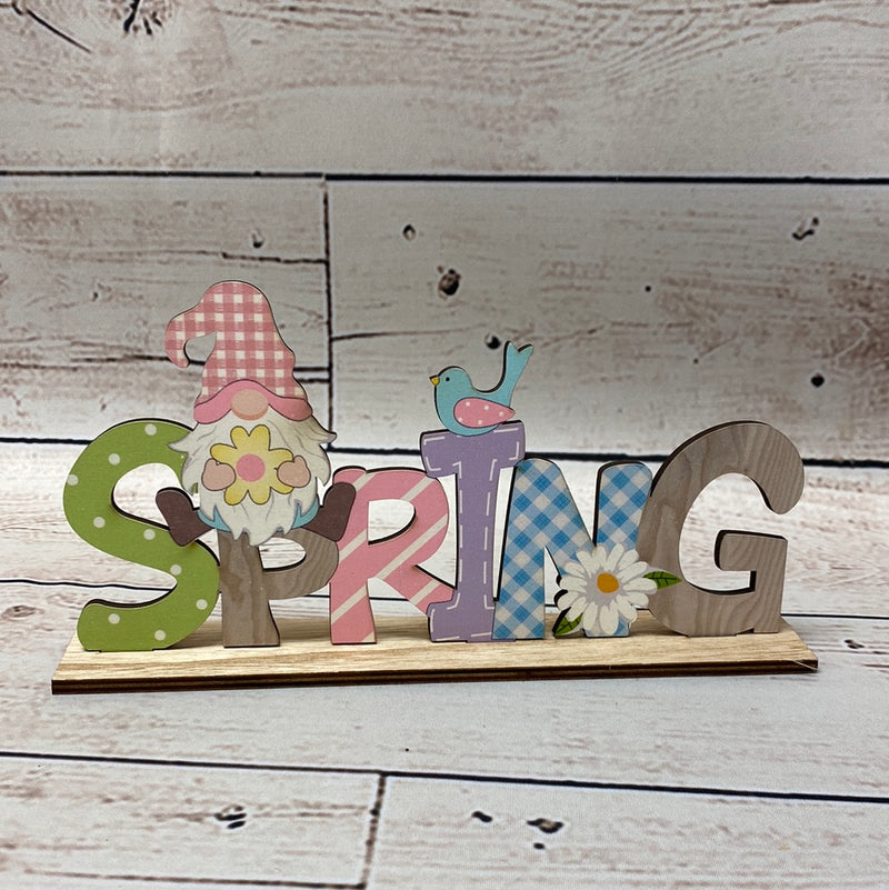 Wooden Spring Gnome