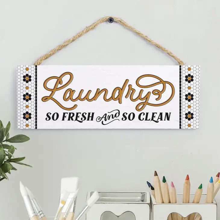 Laundry Hanging Sign