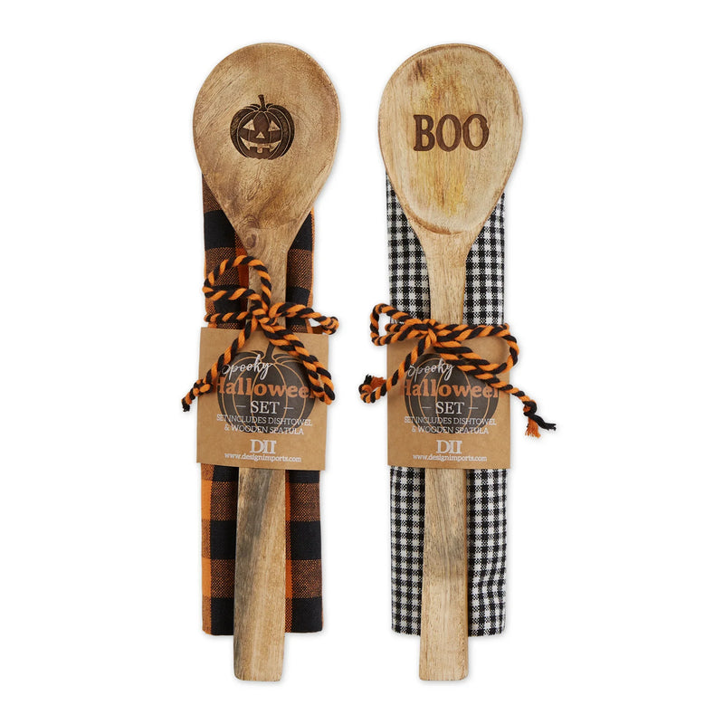 Halloween Dishtowel & Spoon Gift Set