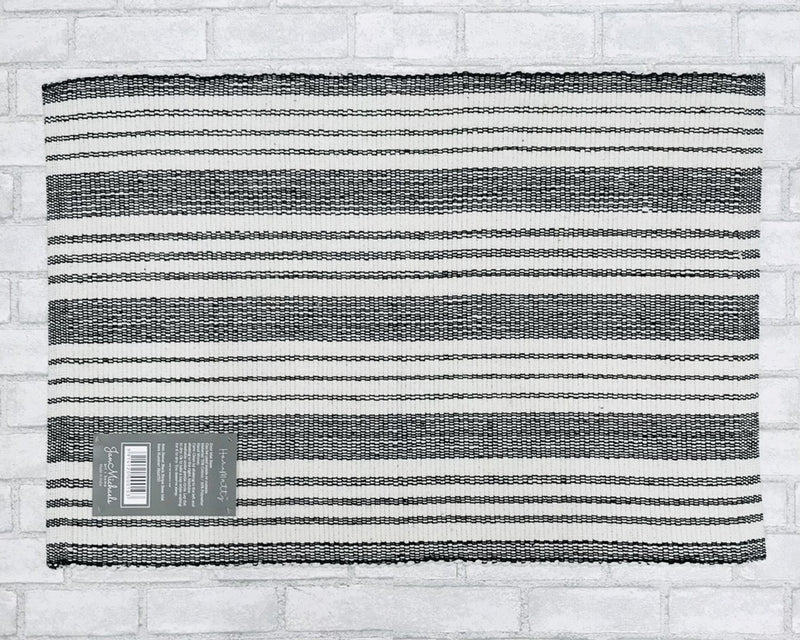 Black Stripe Door Mat Base