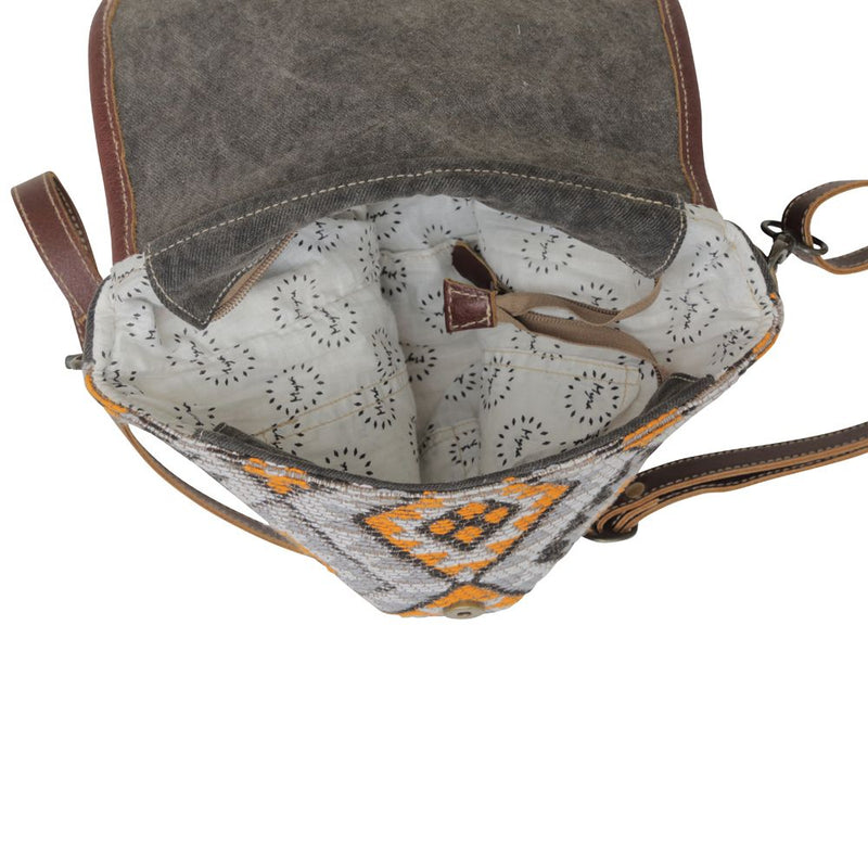 Orange Outlines Small Crossbody Bag