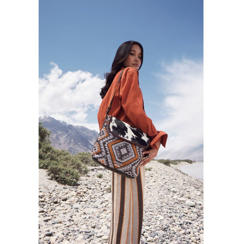 Orange Outlines Small Crossbody Bag