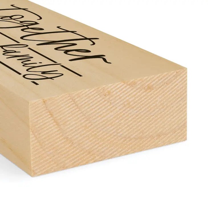 Together We Make a Family Wood Block Sign